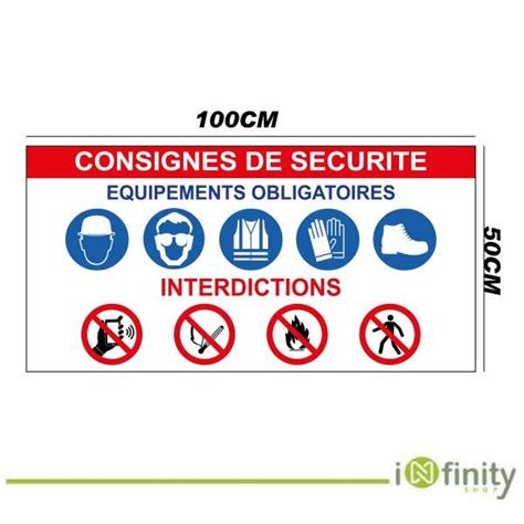 Panneau de consignes de sécurité pour l'utilisation d'engins motorisés