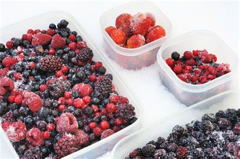 Plateau de fruits rouges congelés