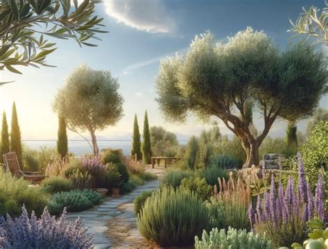 Paysage méditerranéen et jardin aménagé à Aix-en-Provence