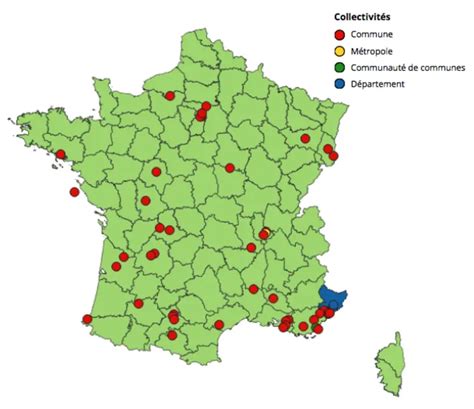 Carte des fermes en permaculture remarquables en France