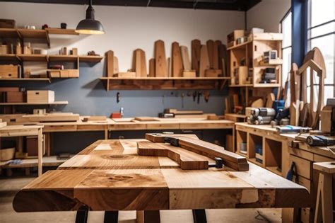 Atelier artisanal de menuiserie en bois