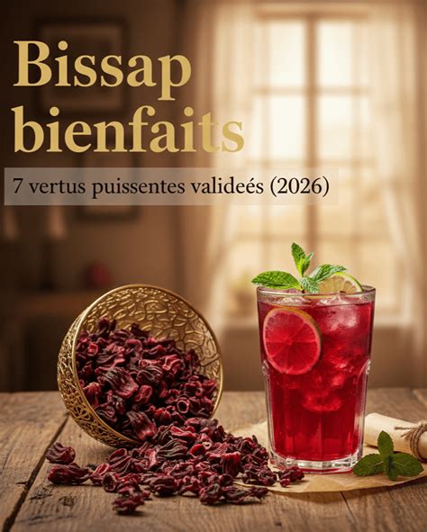 Infographie sur les bienfaits cardiovasculaires du bissap