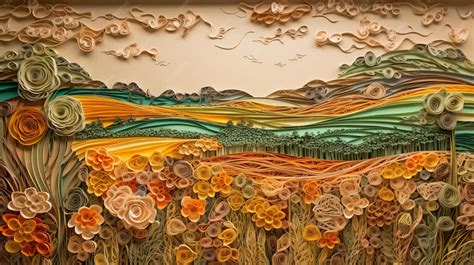 Œuvre d'art en papier inspirée de la nature