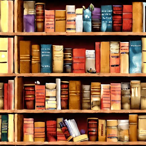 Une étagère remplie de livres en bon état