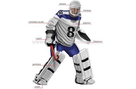 Équipement d'un gardien de hockey sur gazon