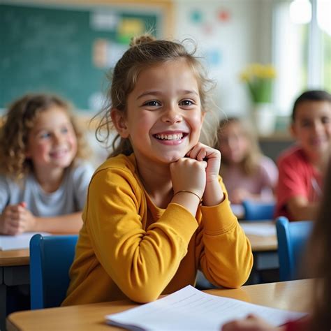 Enfants en classe à l'École Les Géraniums, engagés dans une activité d'apprentissage collaborative