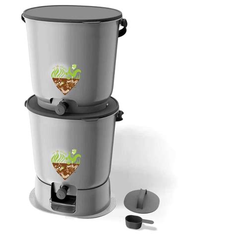 Composteur Bokashi de cuisine avec robinet pour récupération de jus