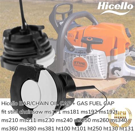 Schéma explicatif du bouchon de réservoir 1/4 de tour Stihl et procédure de remplissage