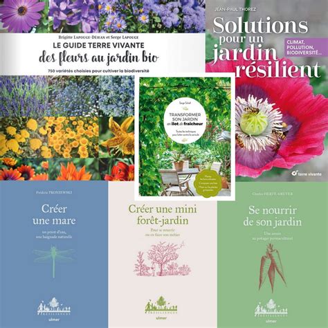 une sélection de livres de jardinage et un sécateur