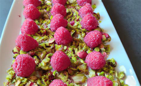 framboisier aux framboises fraîches et éclats de pistaches
