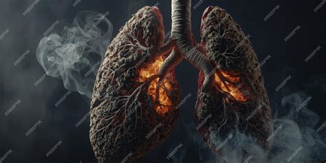 Poumons affectés par la fumée