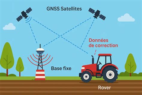 Interface de guidage de précision GPS sur un tracteur New Holland