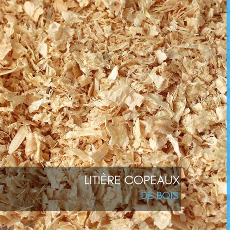 Installation de litière en copeaux de bois