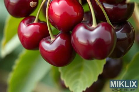 Cerises rouges brillantes