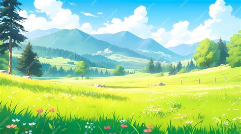 Illustration d'une prairie fleurie diversifiée en plein été