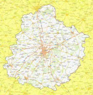 Carte de la Sarthe mettant en évidence Connerré