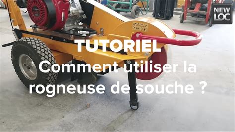 Schéma de fonctionnement d'une rogneuse de souche