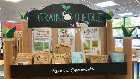 Symbole de grainothèque avec des graines variées