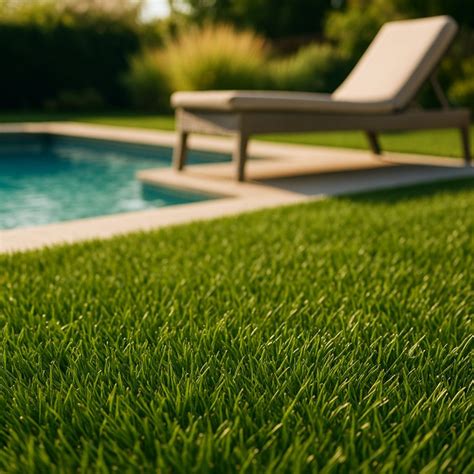 Jardin résidentiel aménagé avec du gazon synthétique haut de gamme à Clermont-Ferrand