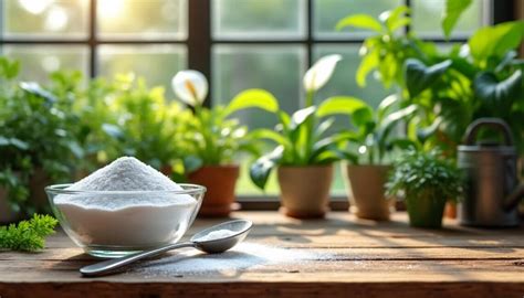 Bicarbonate de soude et plantes