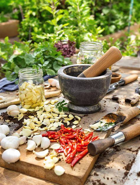 Infusion d'ail et piment
