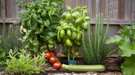 Plantes associées au basilic dans un potager