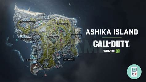 Ashika Island DMZ map with key locations highlighted