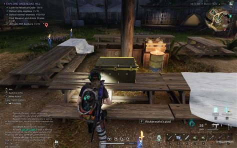 DMZ gameplay showing player opening a supply crate