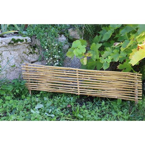 Bordure de jardin en plessis de bois