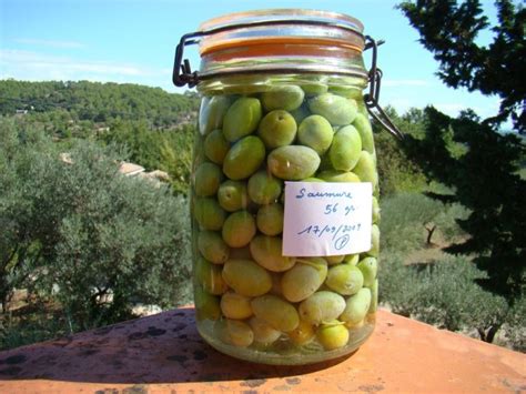 bocaux d'olives en saumure et à l'huile