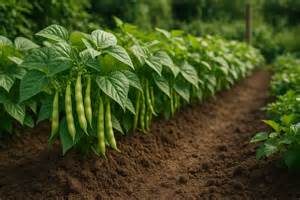 Culture du haricot coco dans un potager ensoleillé