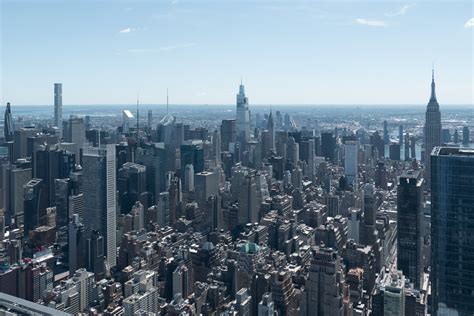 Vue depuis la plateforme de la City Climb avec l'Empire State Building