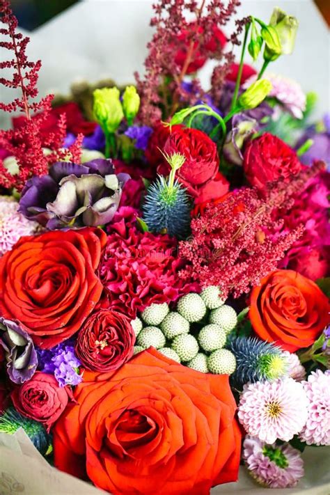 Bouquet of flowers on a table