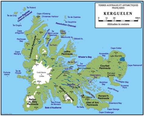 Plan de la ferme de Kerguelen et ses différentes parcelles