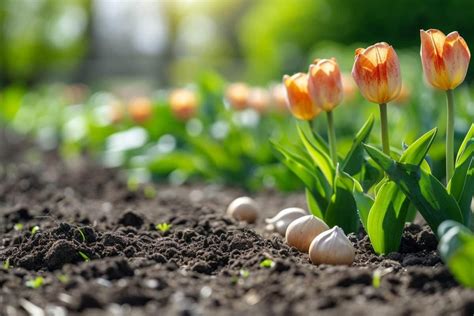 Bulbes de tulipes après floraison