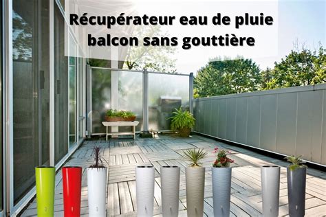 Installation d'un récupérateur d'eau de pluie sur un balcon