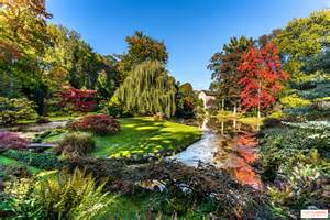 Paysage verdoyant représentatif des jardins du Nord