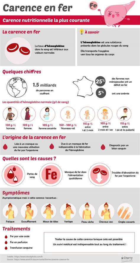 Schéma diagnostic carence fer et magnésium