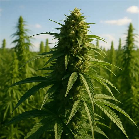 Plante de chanvre cultivée