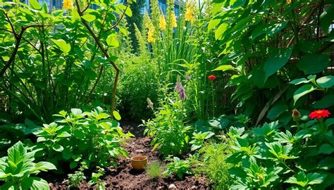 Exemple d'association de plantes en permaculture