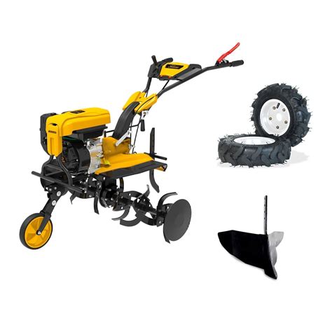Motobineuse avec divers accessoires