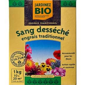 Sac d'engrais organique sang séché