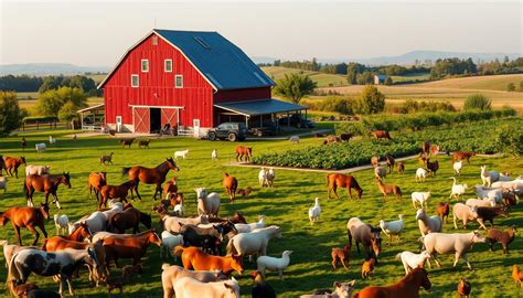 Exemple de ferme optimisée avec Medium Crop Plants
