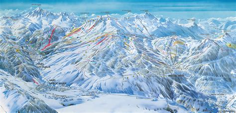 Carte du domaine skiable de la Forêt Blanche