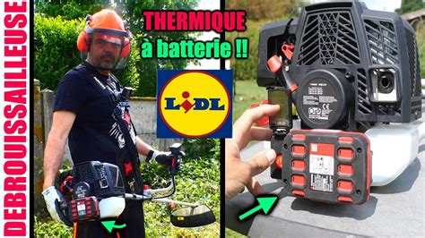 Démarrage électrique d'une débroussailleuse