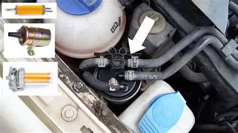 Schéma technique illustrant l'emplacement du filtre à carburant dans le réservoir d'une débroussailleuse thermique