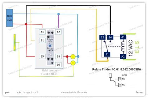 Exemple de câblage d'une électrovanne avec un module relais Z-Wave