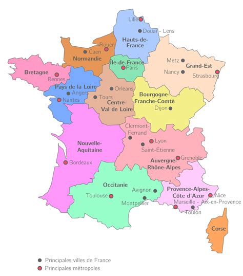 Carte des villes françaises célèbres pour le pain d'épice