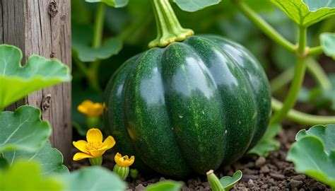 Infographie montrant les signes de maturité d'une courge (pédoncule, couleur, son creux)