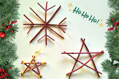 étoiles en branches de noisetier